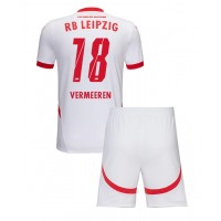 RB Leipzig Arthur Vermeeren #18 Hjemmebanesæt Børn 2024-25 Kortærmet (+ Korte bukser)